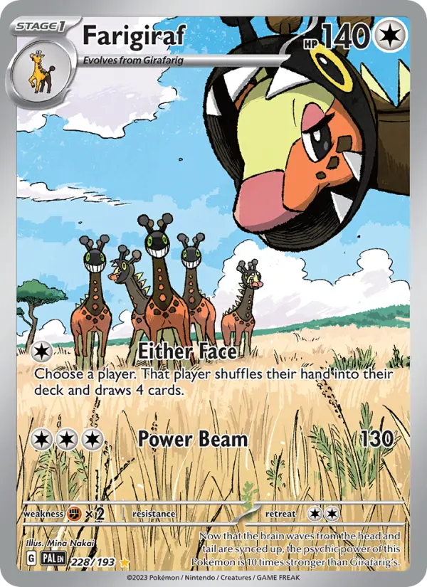 Farigiraf, Pokémon card