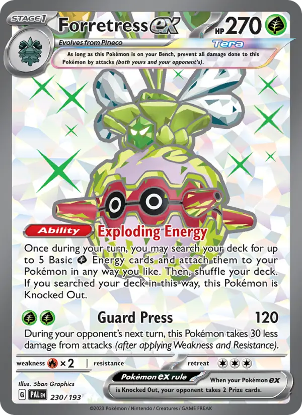 Forretress ex, Pokémon card