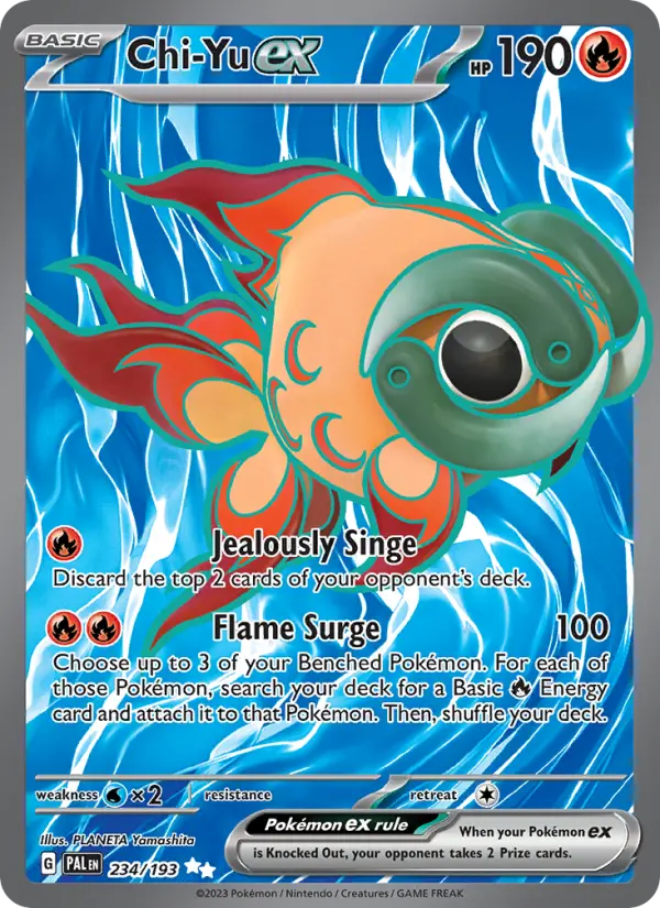 Chi-Yu ex, Pokémon card