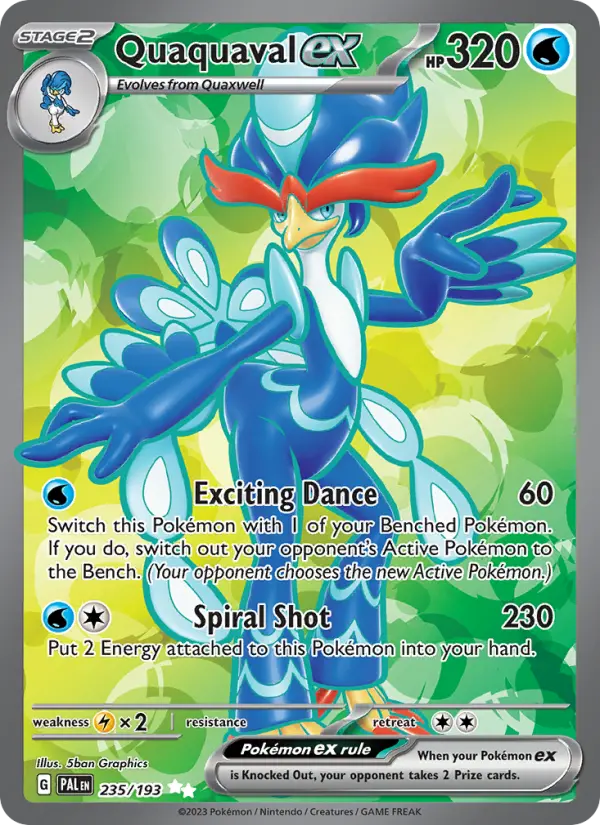 Quaquaval ex, Pokémon card