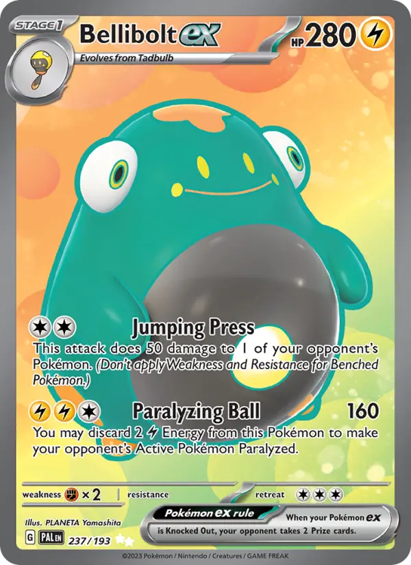 Bellibolt ex, Pokémon card