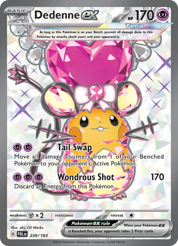 Dedenne ex, Pokémon card