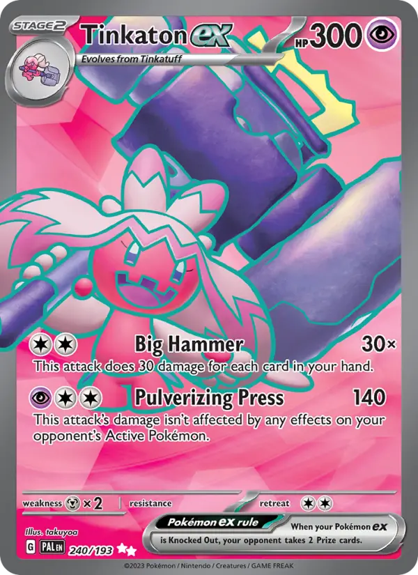 Tinkaton ex, Pokémon card