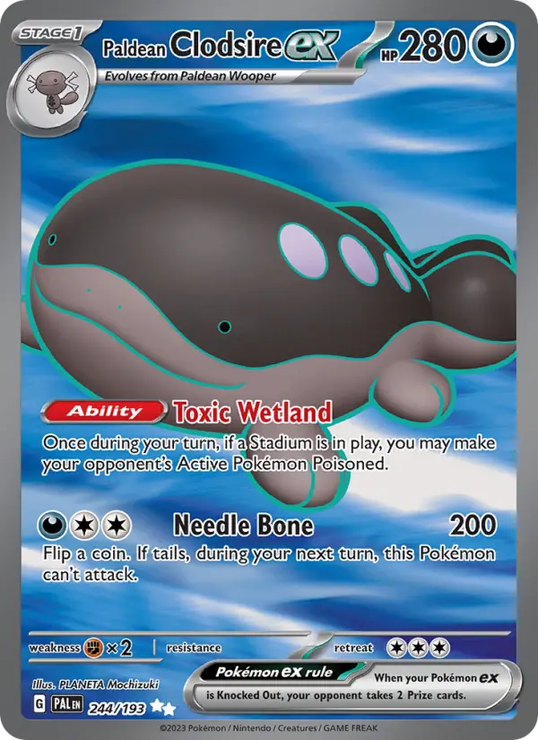 Paldean Clodsire ex, Pokémon card