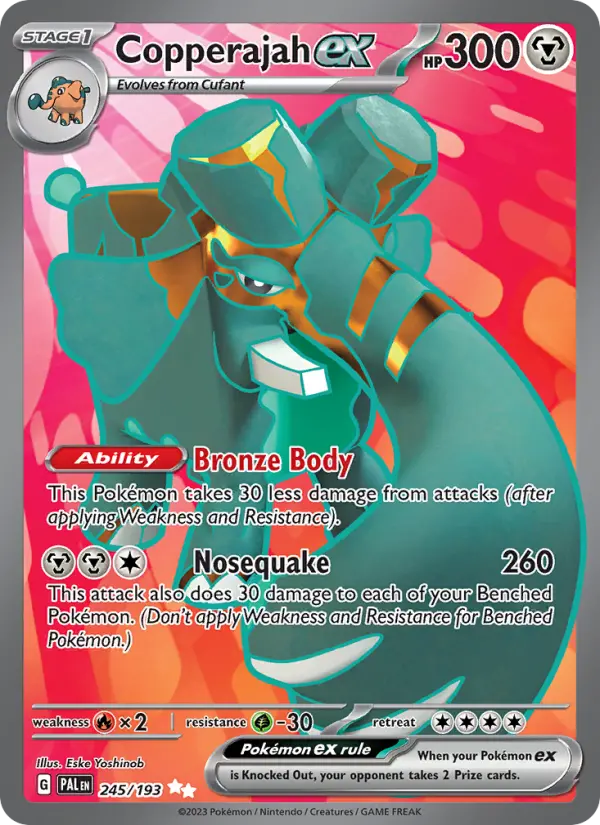 Copperajah ex, Pokémon card
