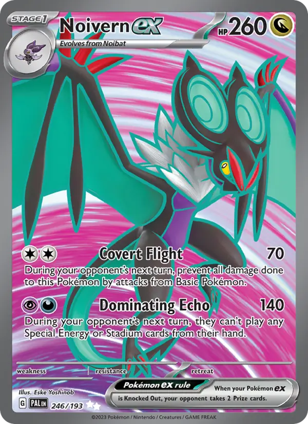 Noivern ex, Pokémon card
