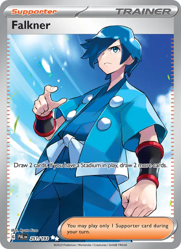Falkner, Pokémon card