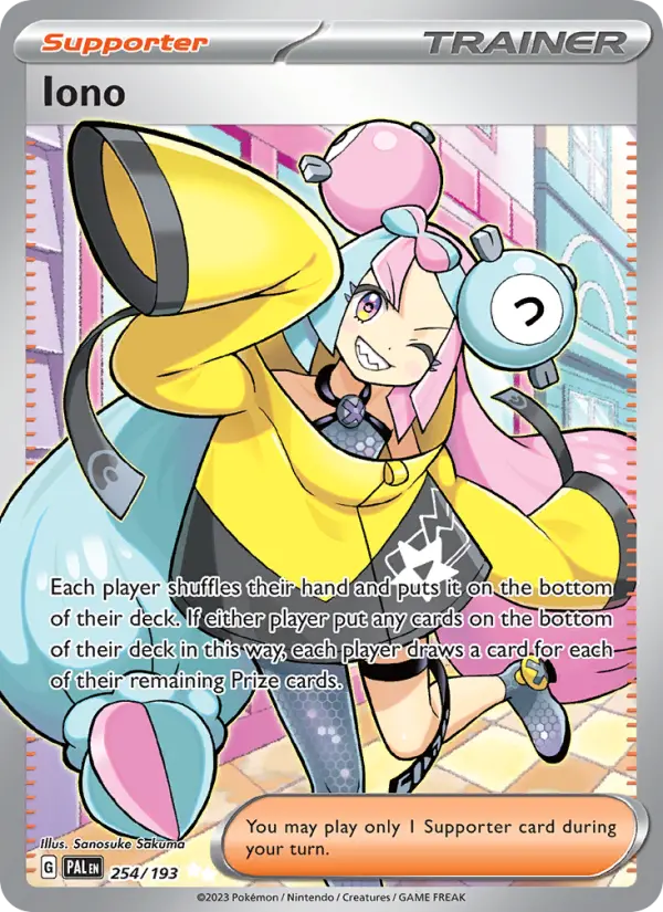 Iono, Pokémon card