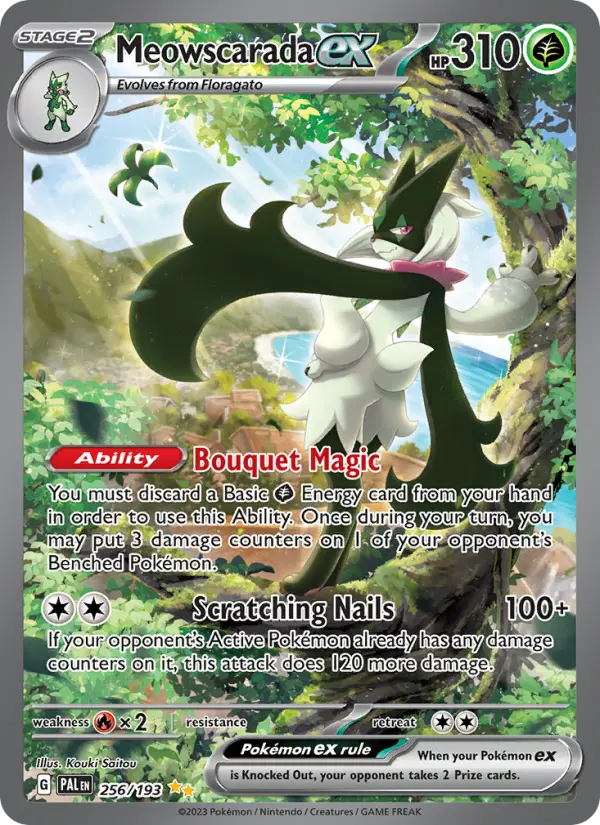 Meowscarada ex, Pokémon card