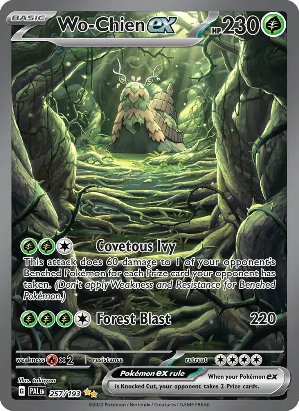 Wo-Chien ex, Pokémon card