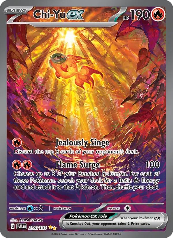 Chi-Yu ex, Pokémon card