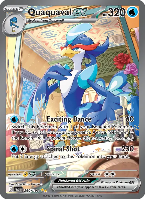 Quaquaval, Pokémon card