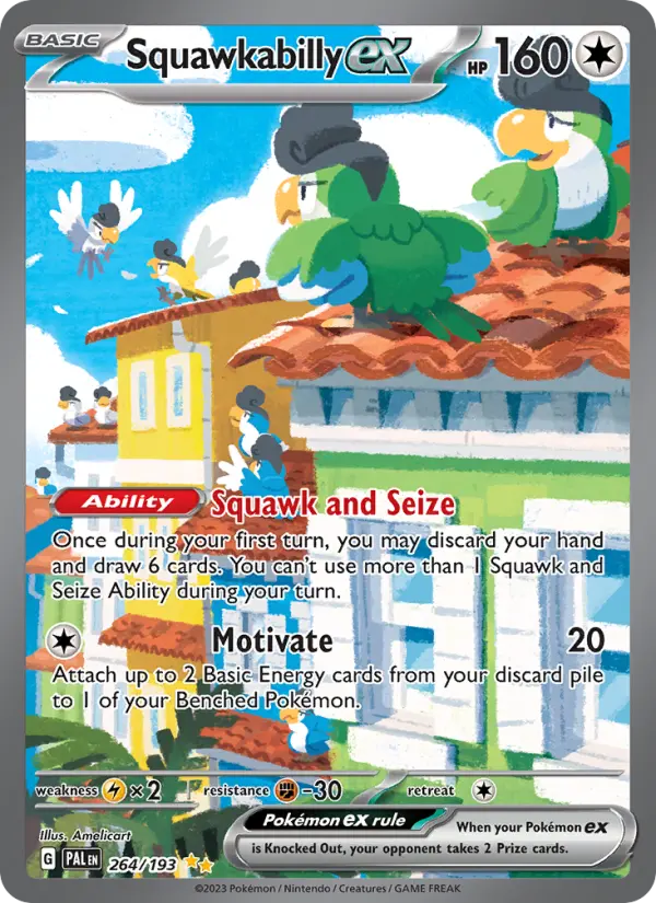 Squawkabilly ex, Pokémon card