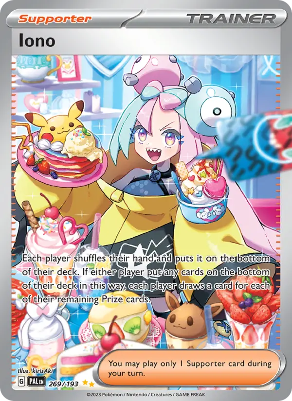 Iono, Pokémon card
