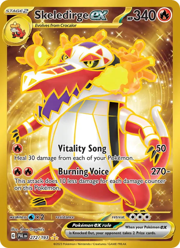 Skeledirge ex, Pokémon card
