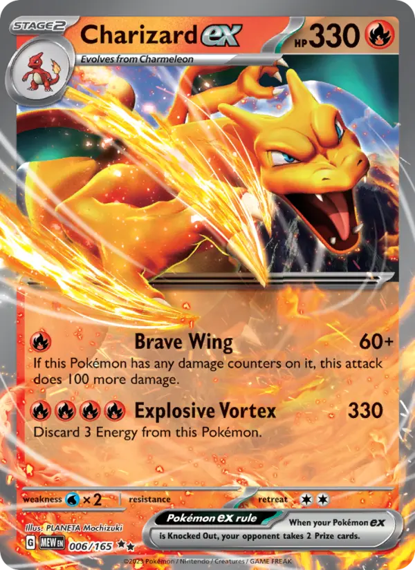 Charizard ex, Pokémon card