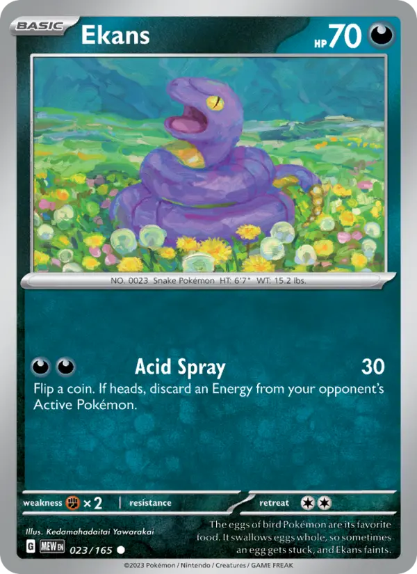 Ekans, Pokémon card