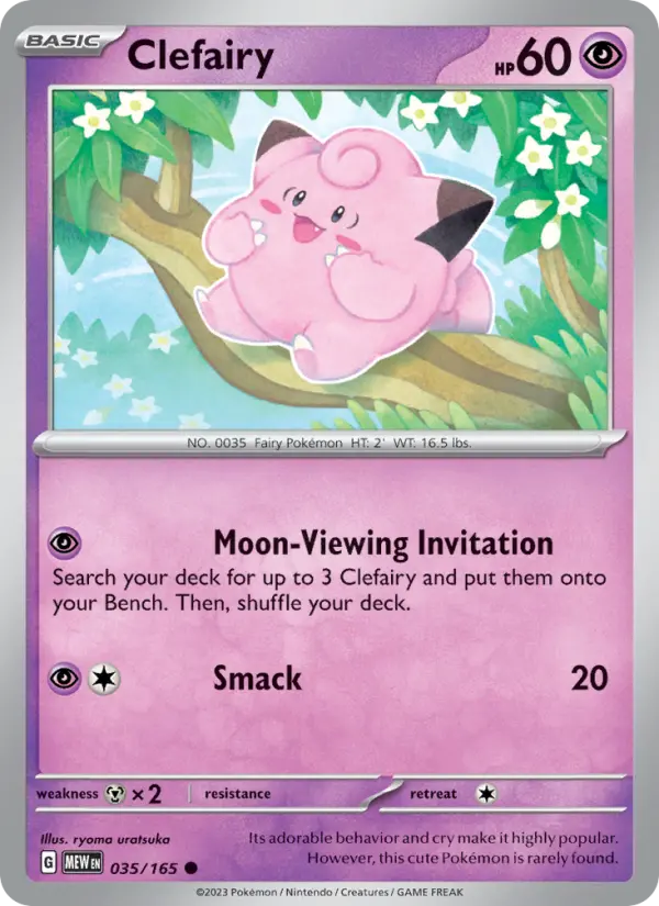 Clefairy, Pokémon card