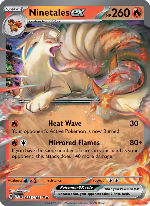 Ninetales ex, Pokémon card
