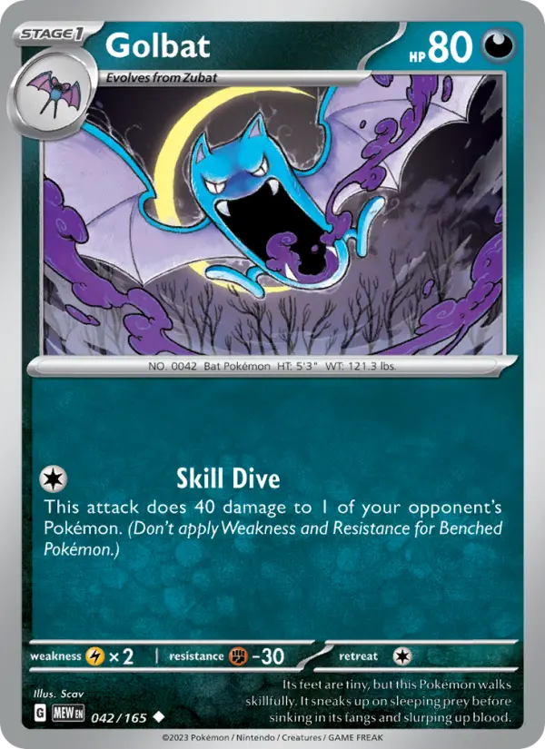 Golbat, Pokémon card
