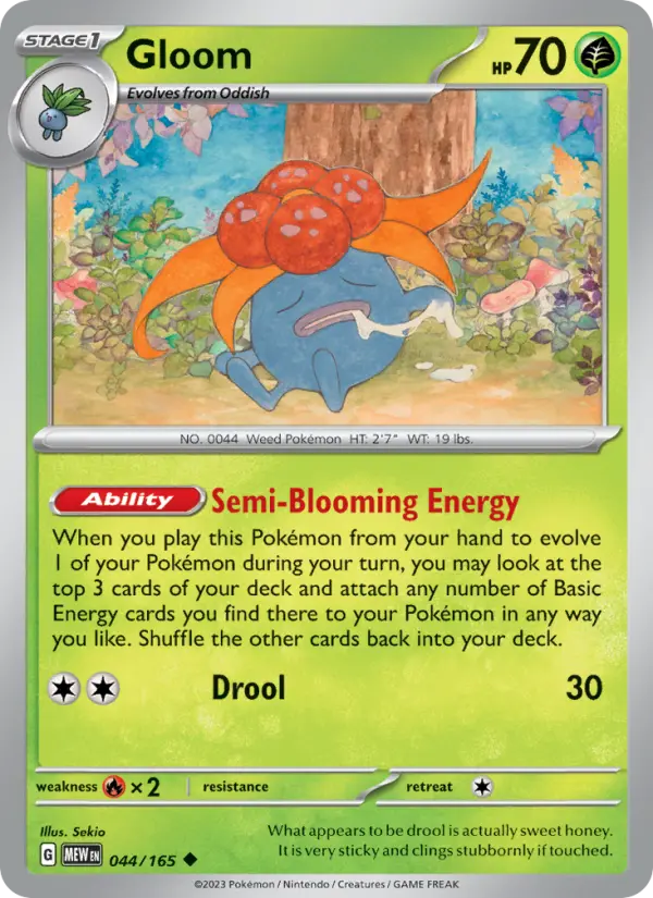 Gloom, Pokémon card
