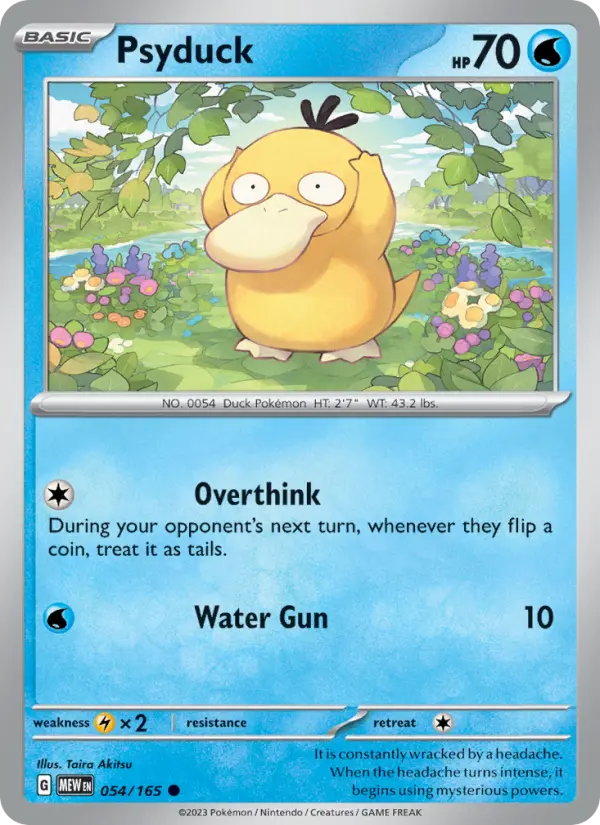 Psyduck, Pokémon card