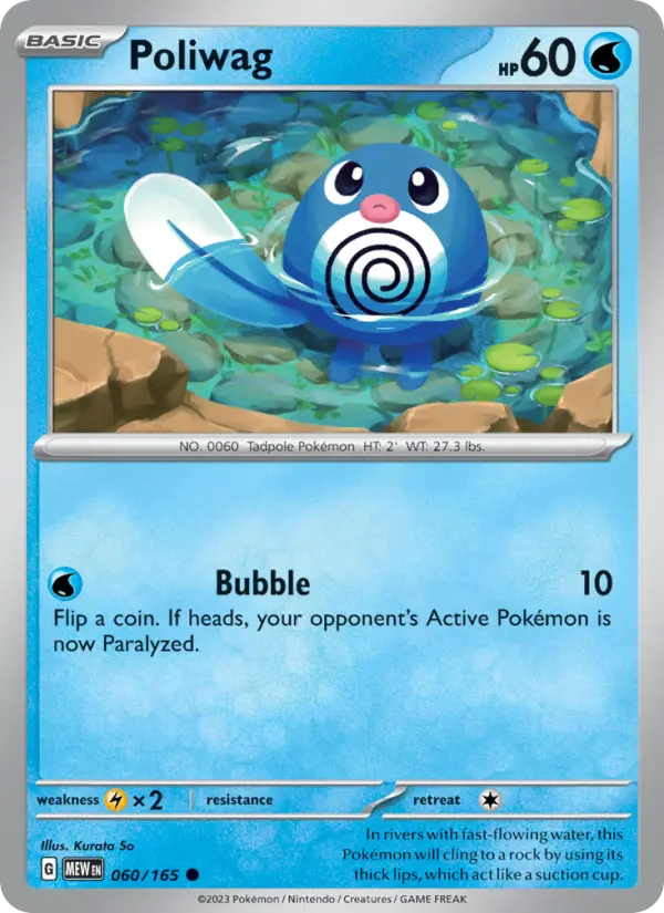 Poliwag, Pokémon card