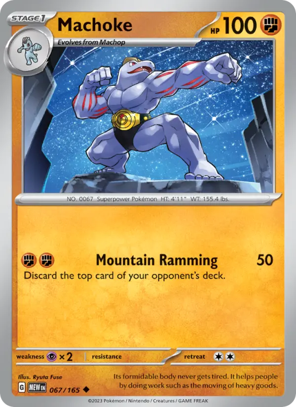 Machoke, Pokémon card
