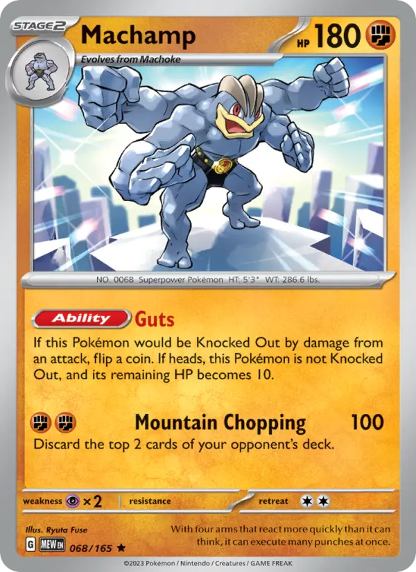 Machamp, Pokémon card