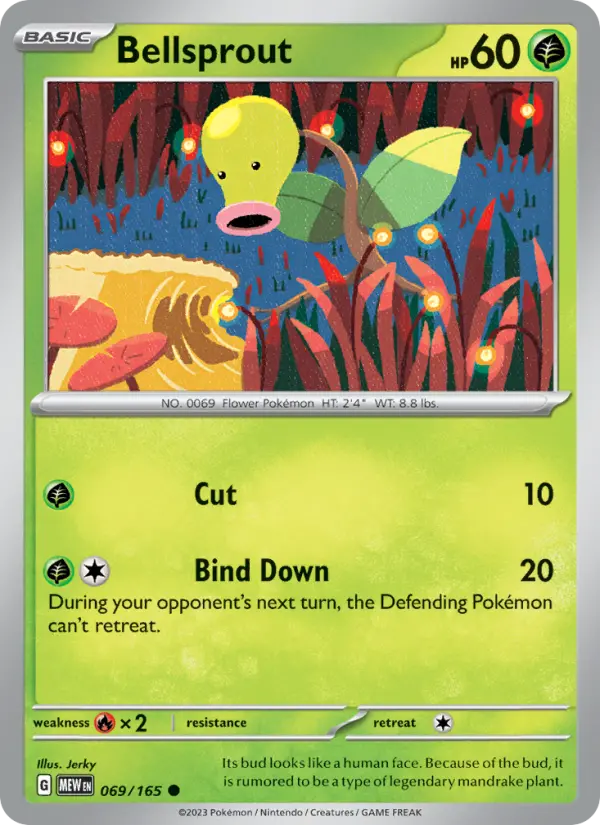 Bellsprout, Pokémon card
