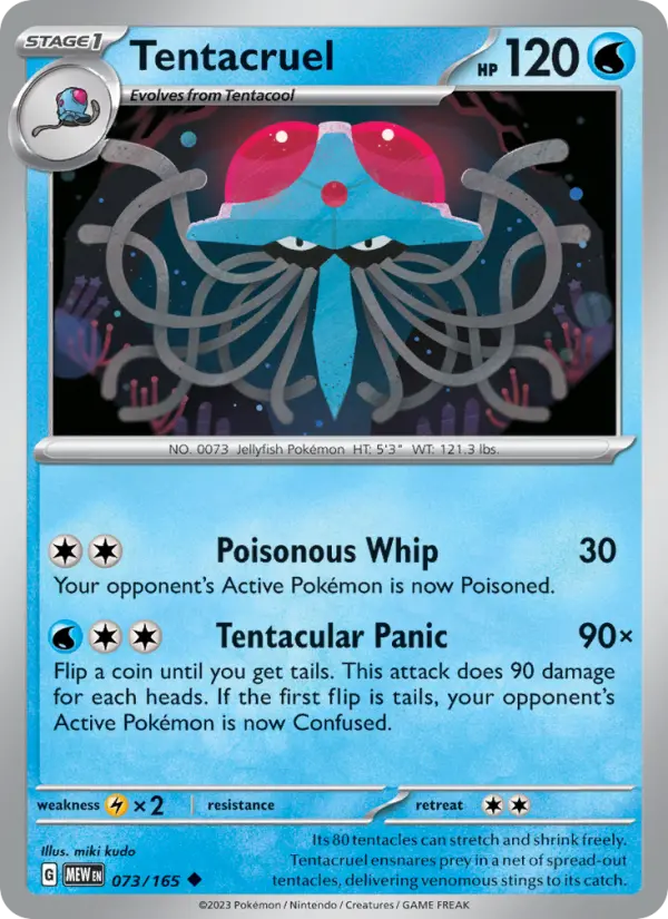 Tentacruel, Pokémon card