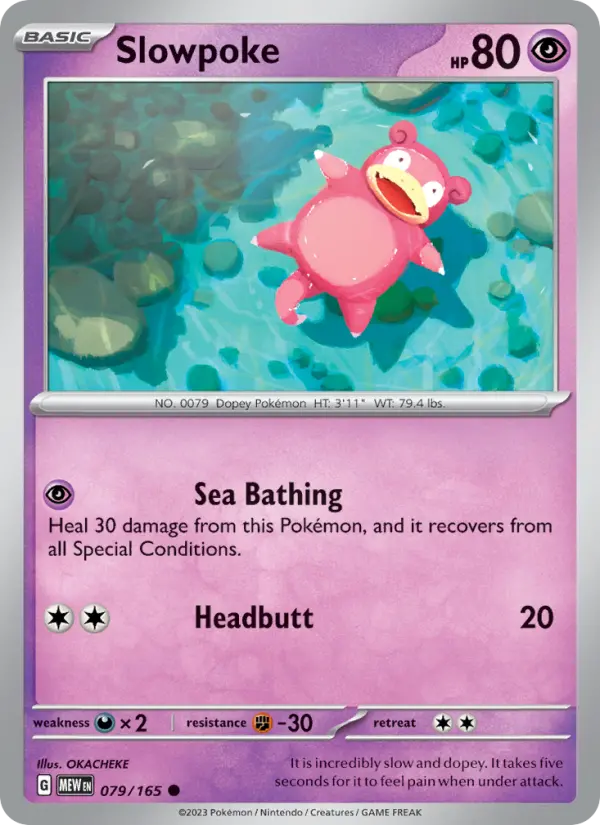 Slowpoke, Pokémon card