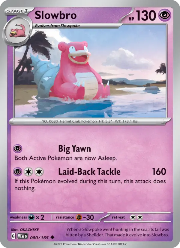 Slowbro, Pokémon card