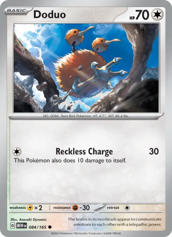 Doduo, Pokémon card