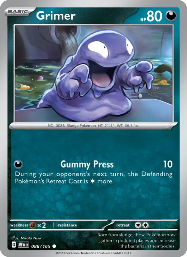 Grimer, Pokémon card