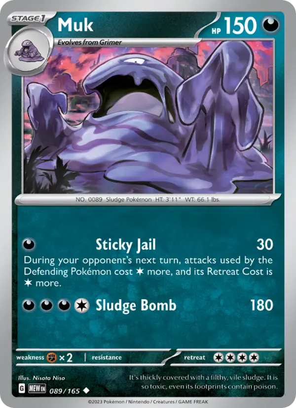Muk, Pokémon card