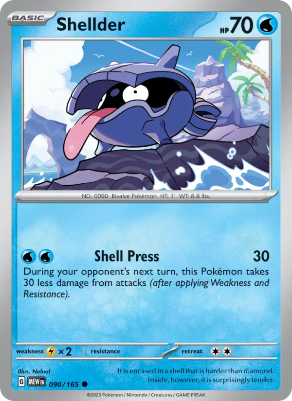 Shellder, Pokémon card