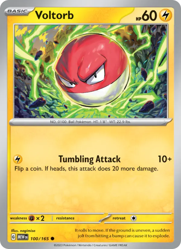Voltorb, Pokémon card