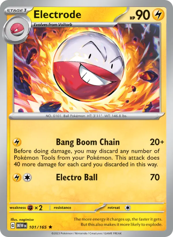 Electrode, Pokémon card