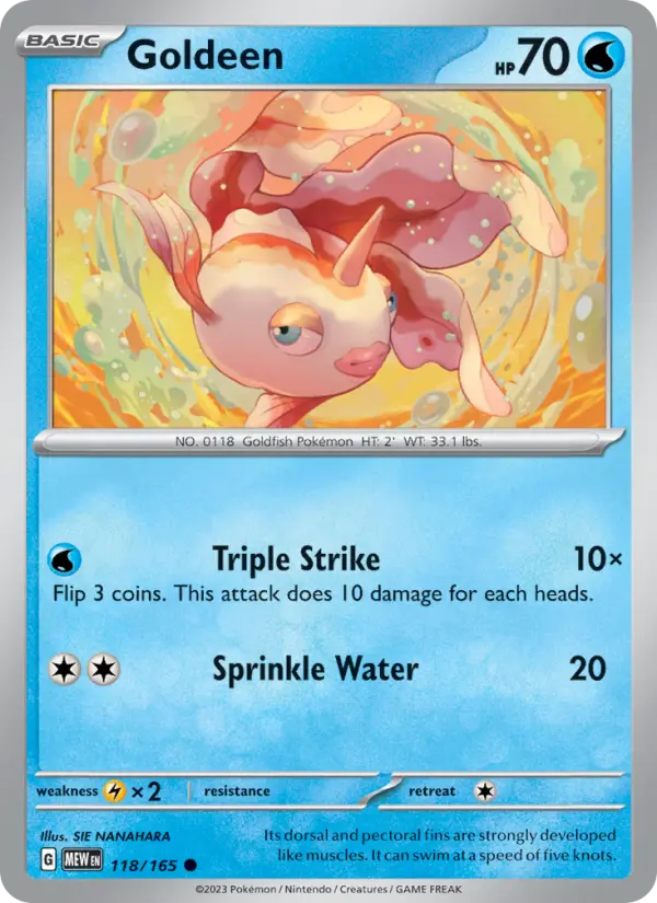 Goldeen, Pokémon card