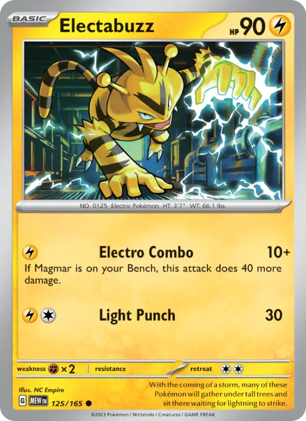 Electabuzz, Pokémon card