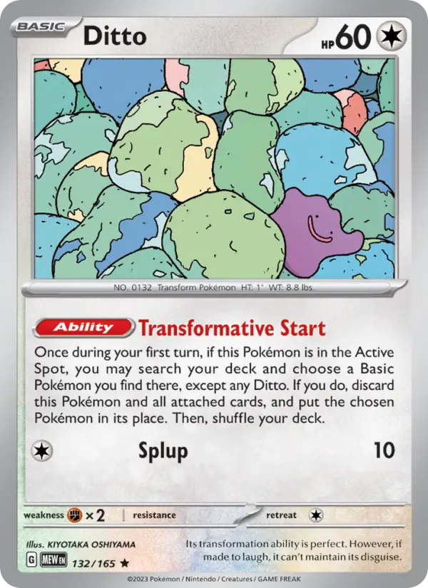 Ditto, Pokémon card