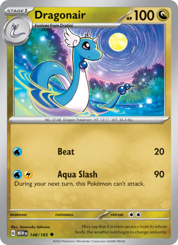 Dragonair, Pokémon card