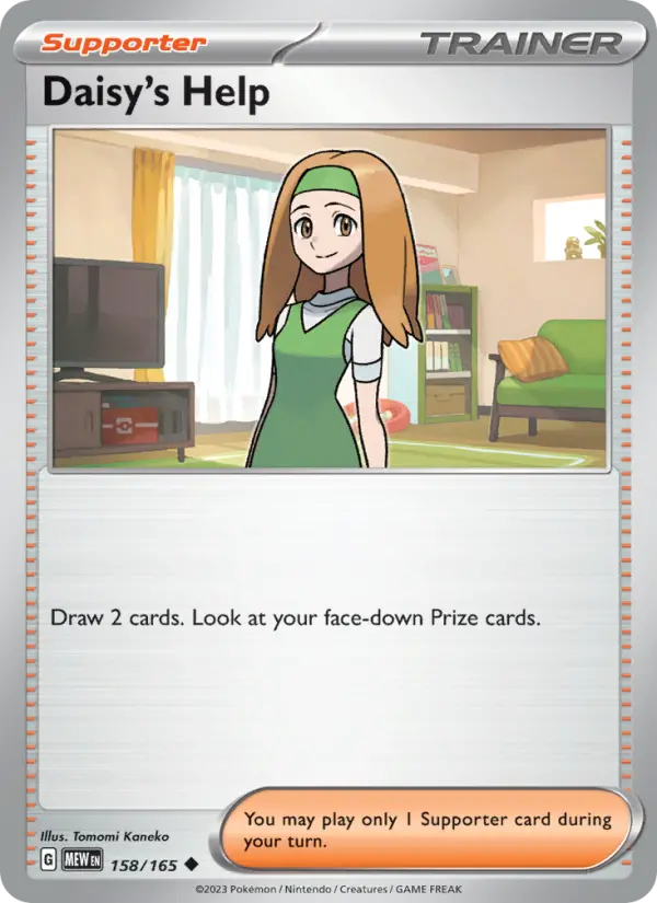 Daisy's Help, Pokémon card