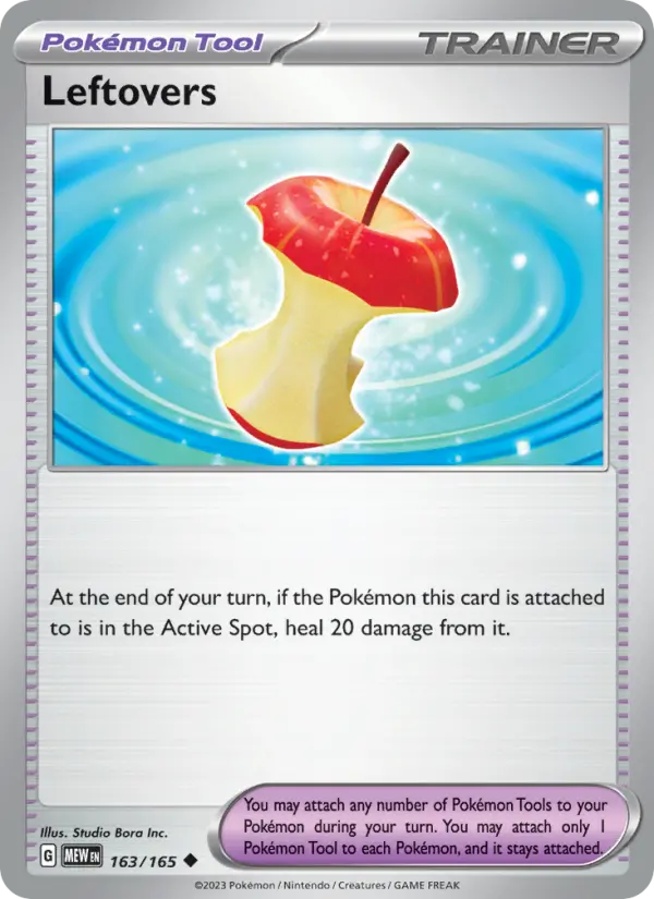Leftovers, Pokémon card