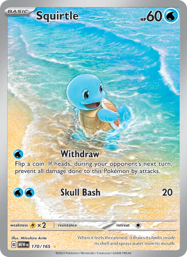 Squirtle, Pokémon card