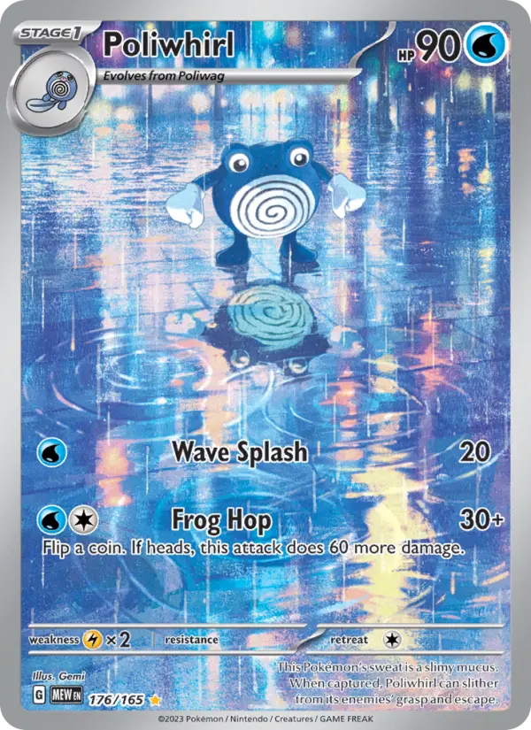 Poliwhirl, Pokémon card