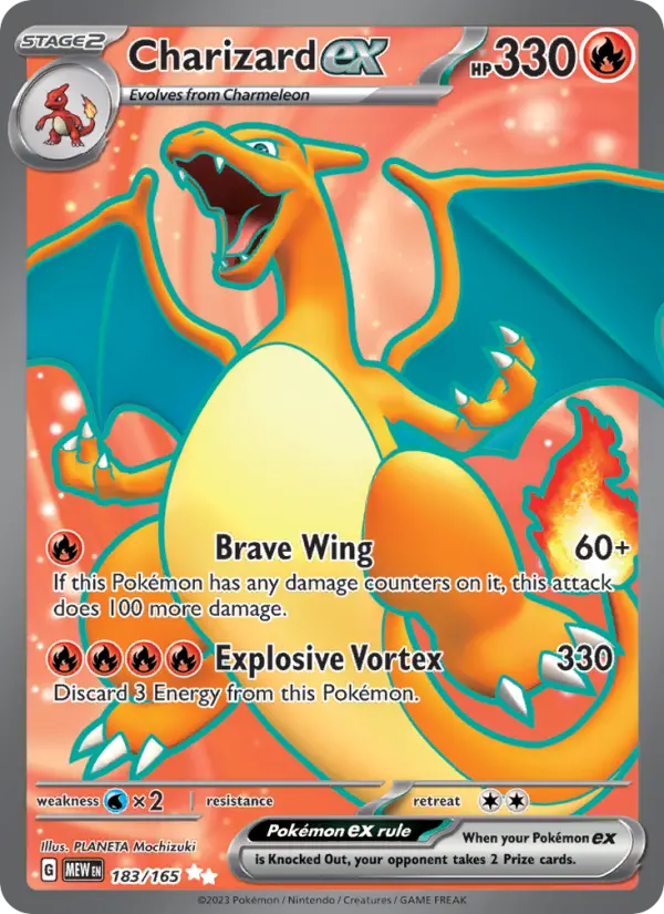Charizard ex, Pokémon card