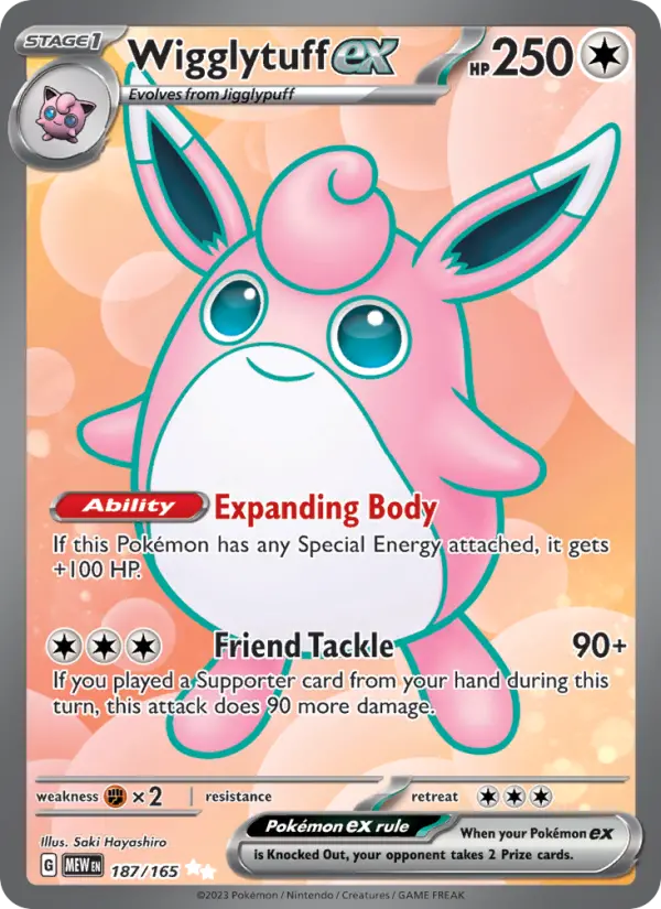 Wigglytuff ex, Pokémon card