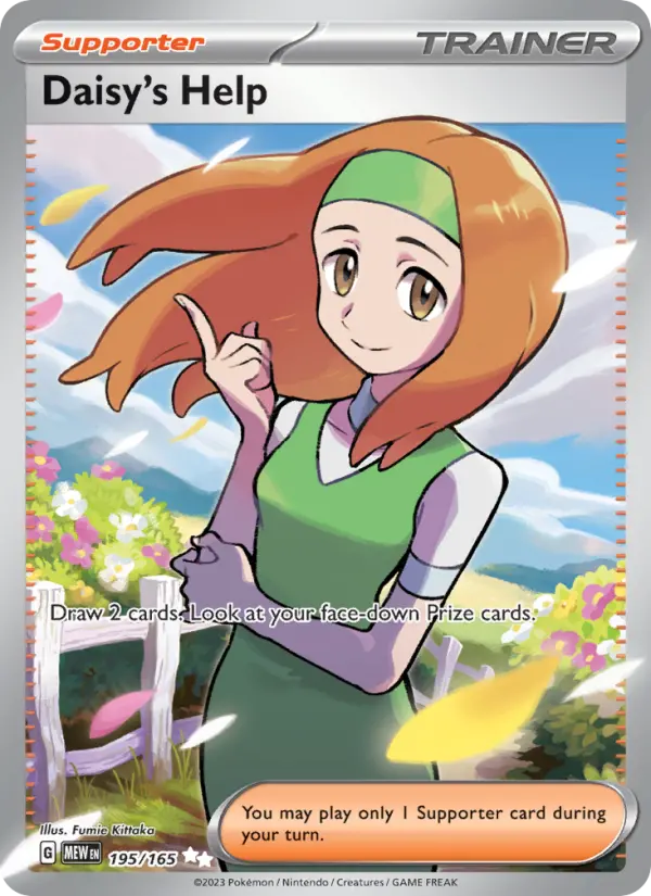 Daisy's Help, Pokémon card